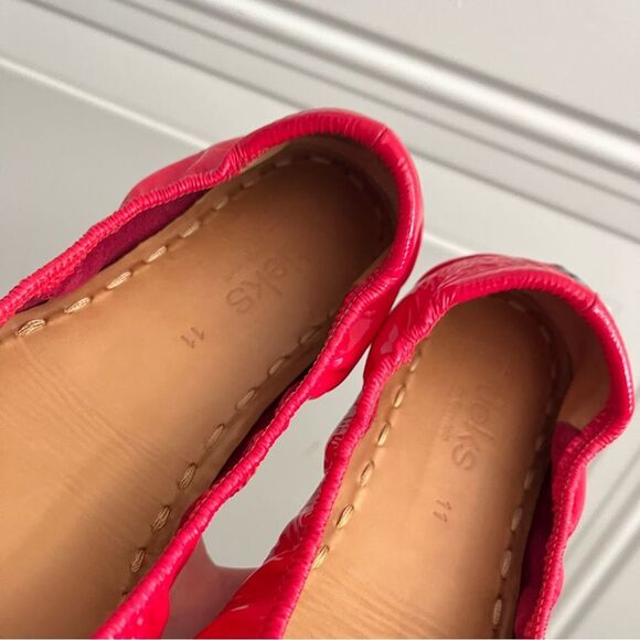 TIEKS Razzleberry Pop Pink Foldable Hot Pink Flats sz. 11 - Picture 13 of 14